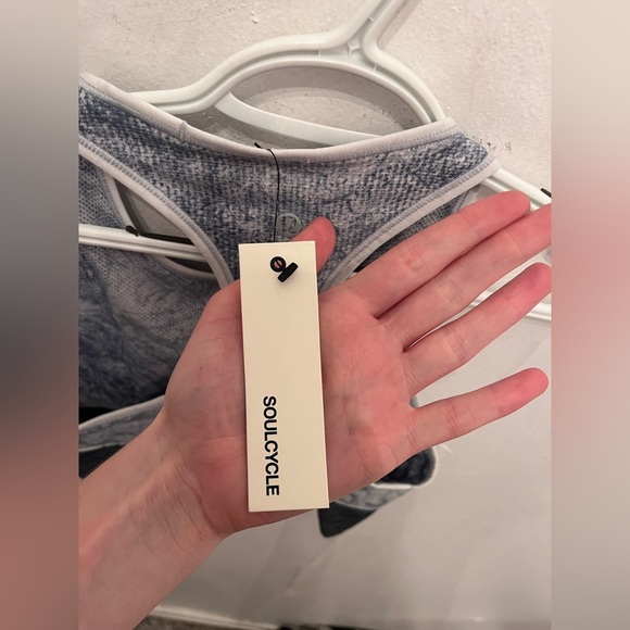 Lululemon x Soulcycle Ebb to Train Sports Bra Blue/Black Size 10 NWT - Picture 4 of 5